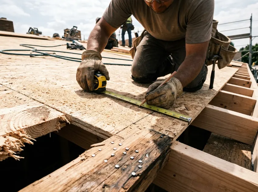 Detailed inspection and Roof Deck Repair in Lakewood, California