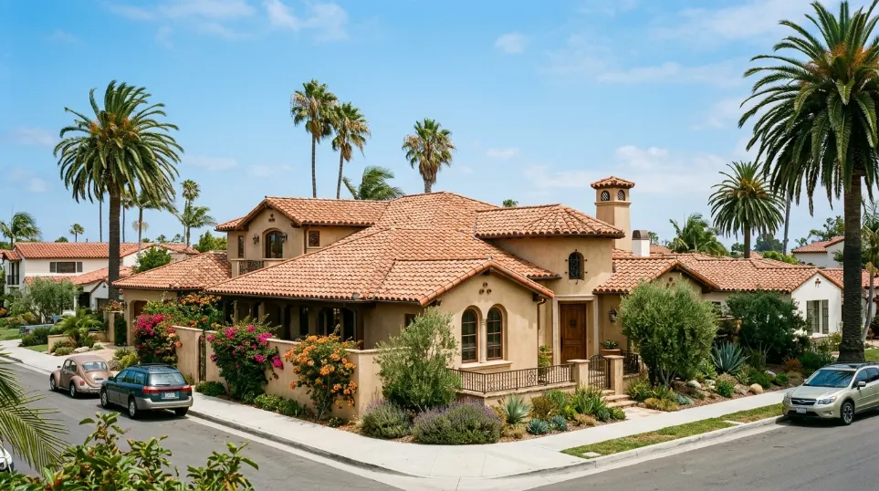 Tile Roof Repair project on residential home in Lakewood California